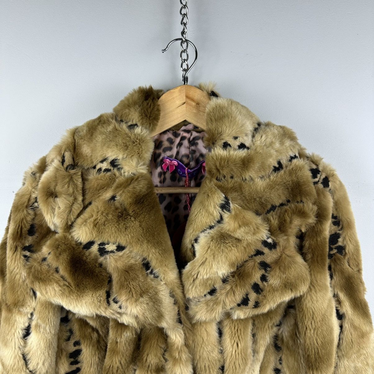 Vintage Vintage Bimbo Girl Y2K Glamour Leopard Fur Coat Size M / US 6-8 / IT 42-44 - 2 Thumbnail