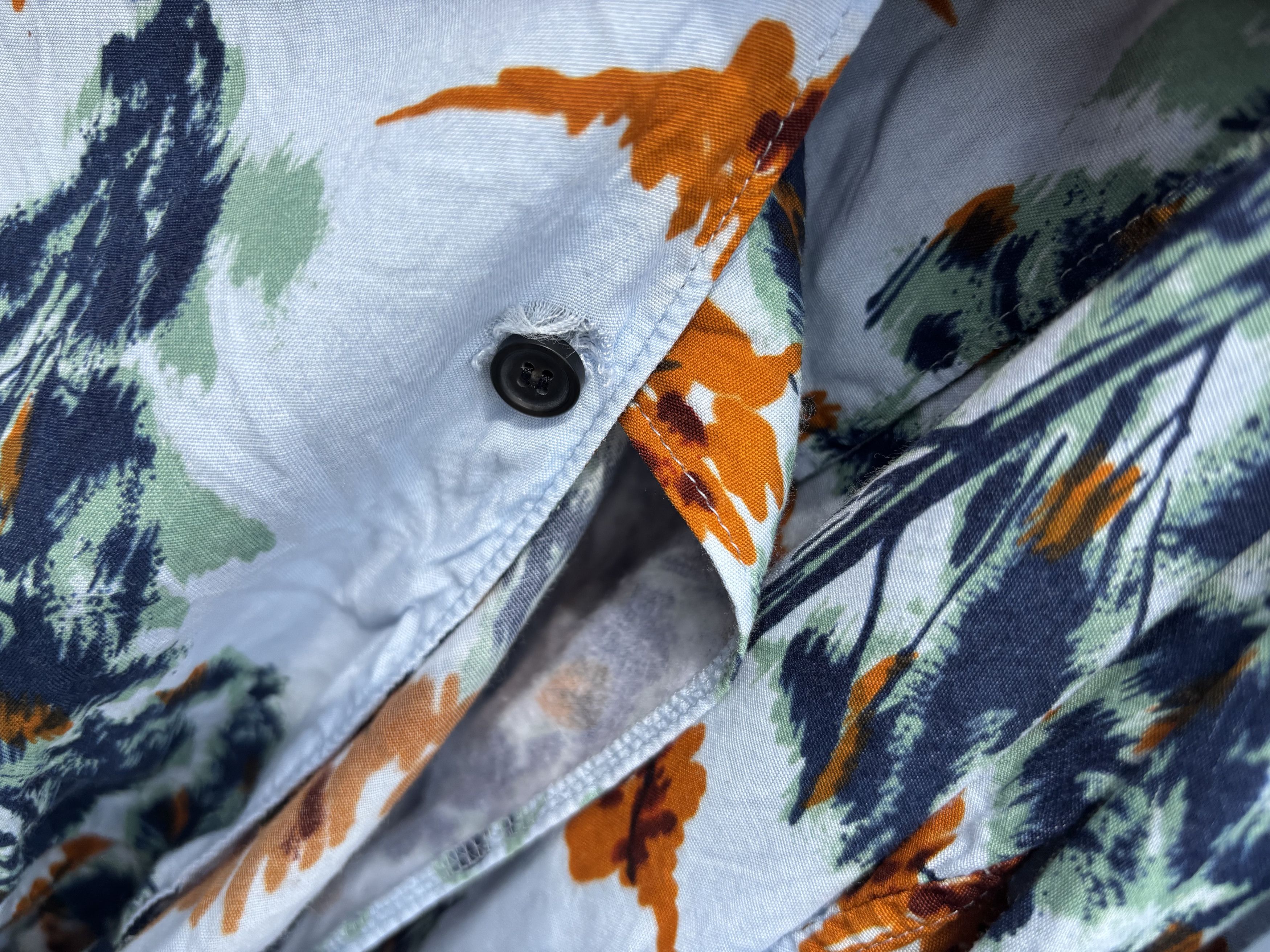 Acne Studios Simon Pine Camp Print Vacation Shirt