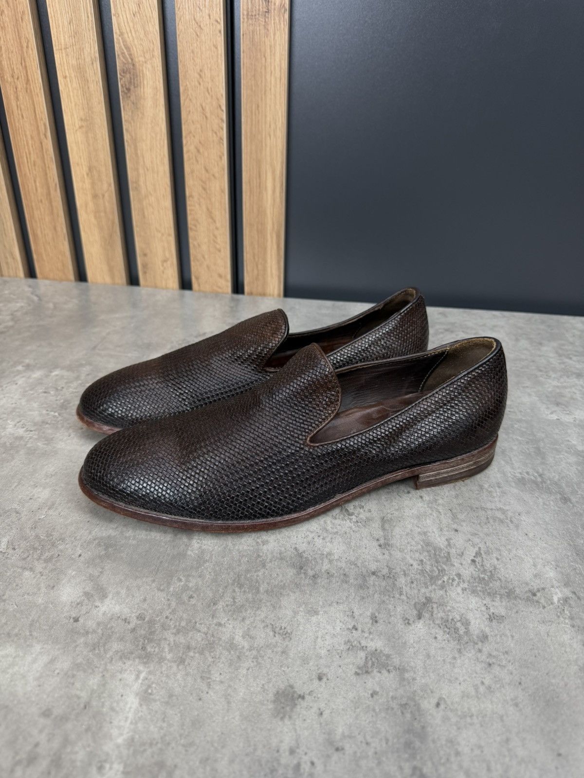 MoMA MOMA Woven Leather Loafers Brown EU 43 Size US 10 / EU 43 - 2 Thumbnail