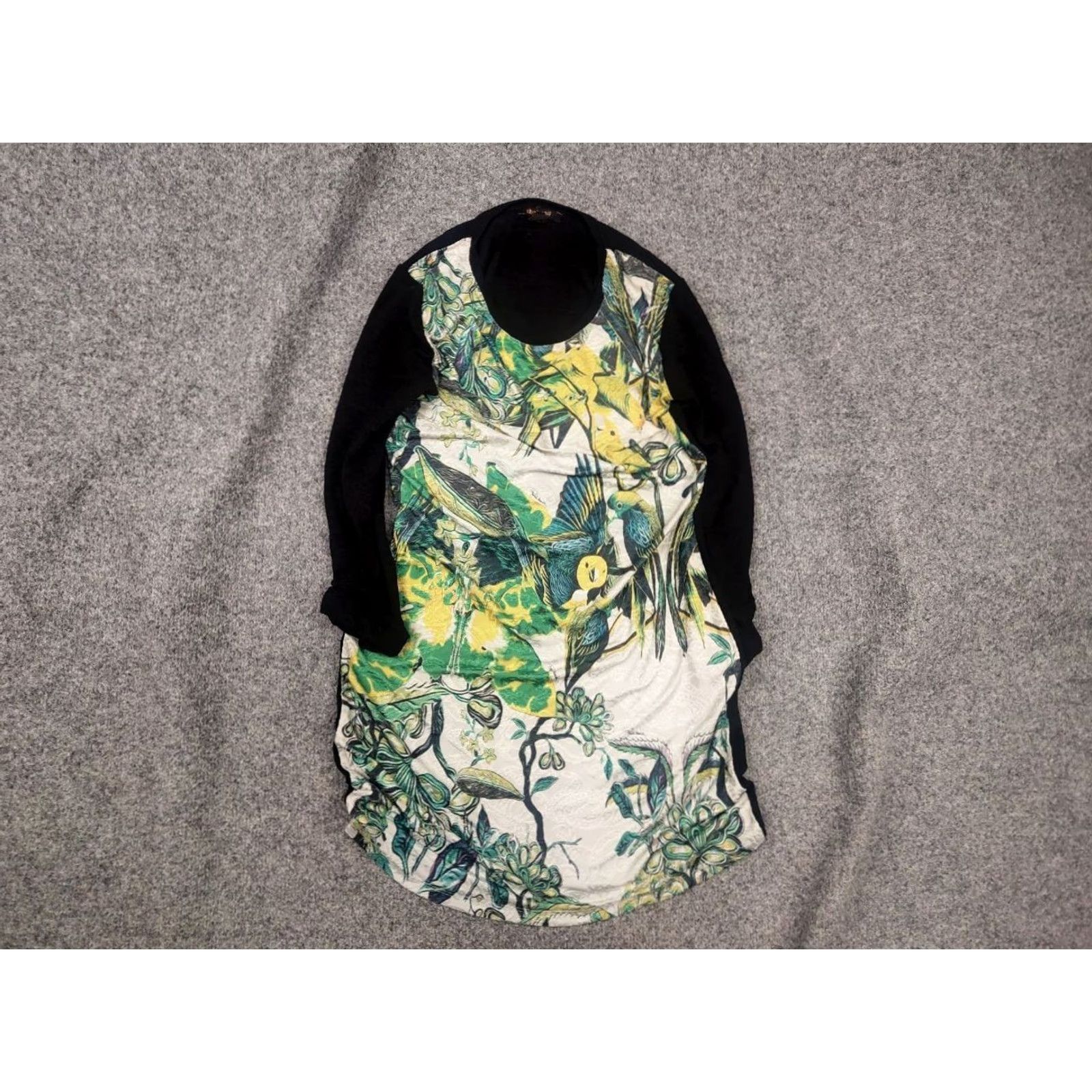Roberto Cavalli VINTAGE Roberto Cavalli Fitted Midi Dress In Green Logo Long sleeve XL Green Logo 90s Party Cocktail Womens Dress Size XL / US 12-14 / IT 48-50 - 2 Thumbnail