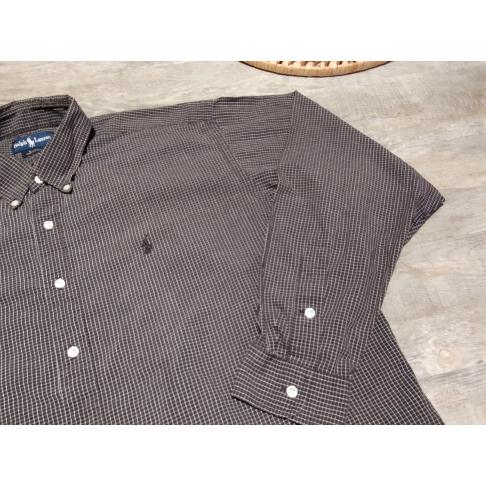 Polo Ralph Lauren VINTAGE Polo Ralph Lauren Men's Shirt XL Check Plaid Blake Oxford Long Sleeve Button Up Casual Classic Preppy Size US XL / EU 56 / 4 - 3 Thumbnail