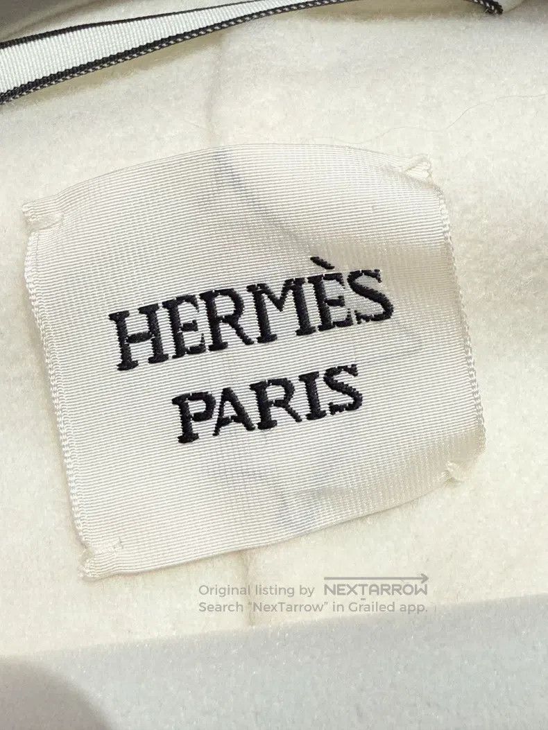Hermes Hermes white cashmere coat medium-long double-breasted Size XXS / US 00 / IT 34 - 2 Thumbnail