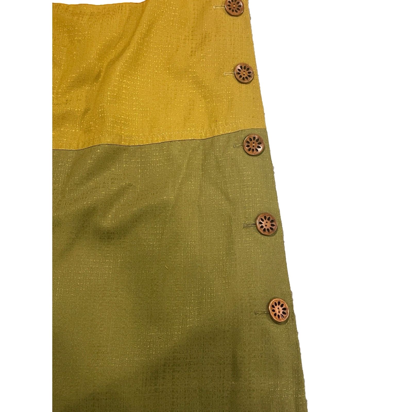 Trina Turk Trina Turk Dress Sz 6 color block shift Silk Blend side button Made In USA Womens Size M / US 6-8 / IT 42-44 - 5 Thumbnail