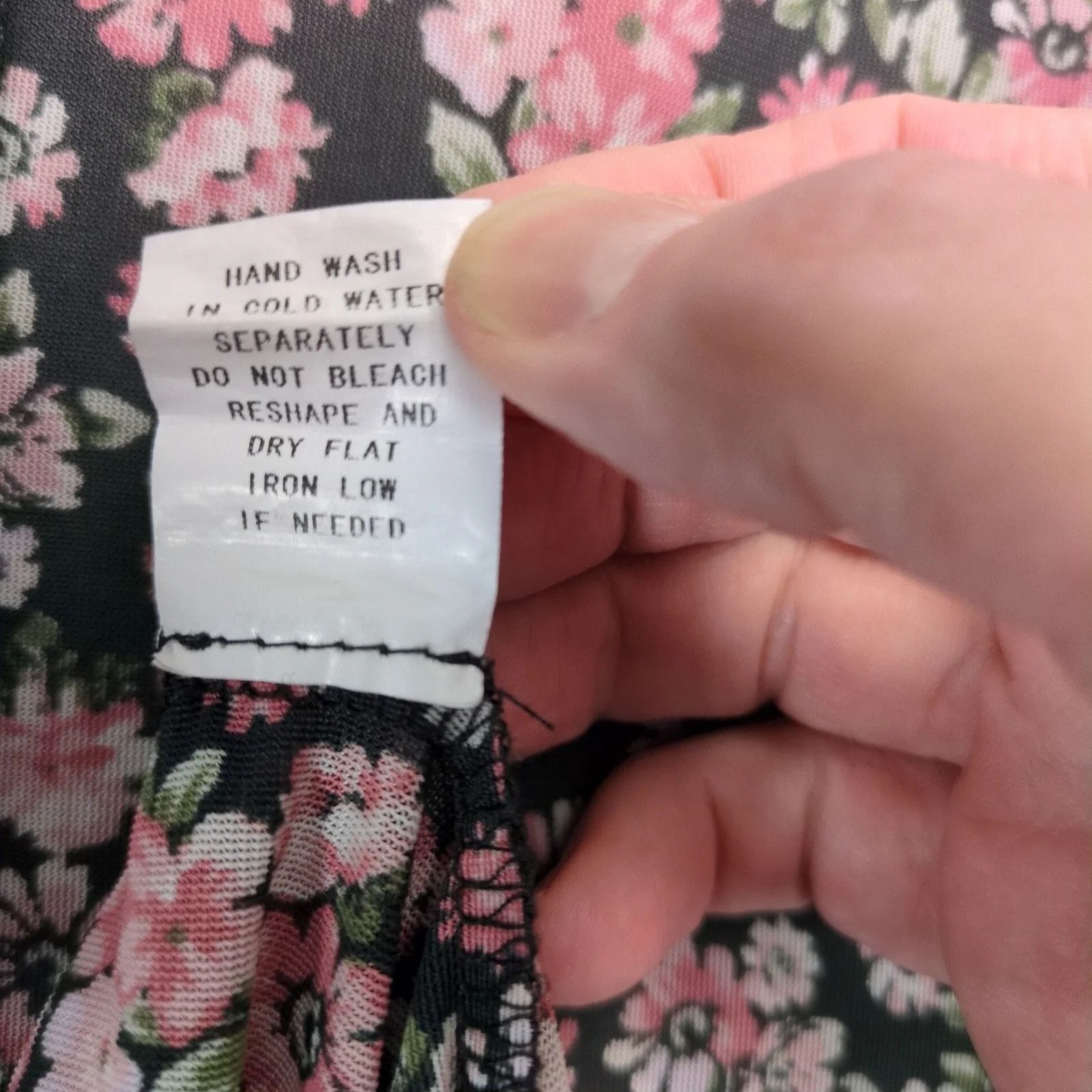 Other Ember Pink Floral Black Sheer Open Cardigan Shrug Fringe XL Size XL / US 12-14 / IT 48-50 - 10 Thumbnail