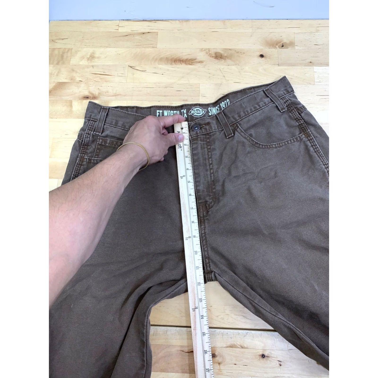 Dickies Dickies Relaxed Fit Cut Off Shorts Men 34x9 Brown Carpenter Utility 13264 Size US 34 / EU 50 - 5 Thumbnail