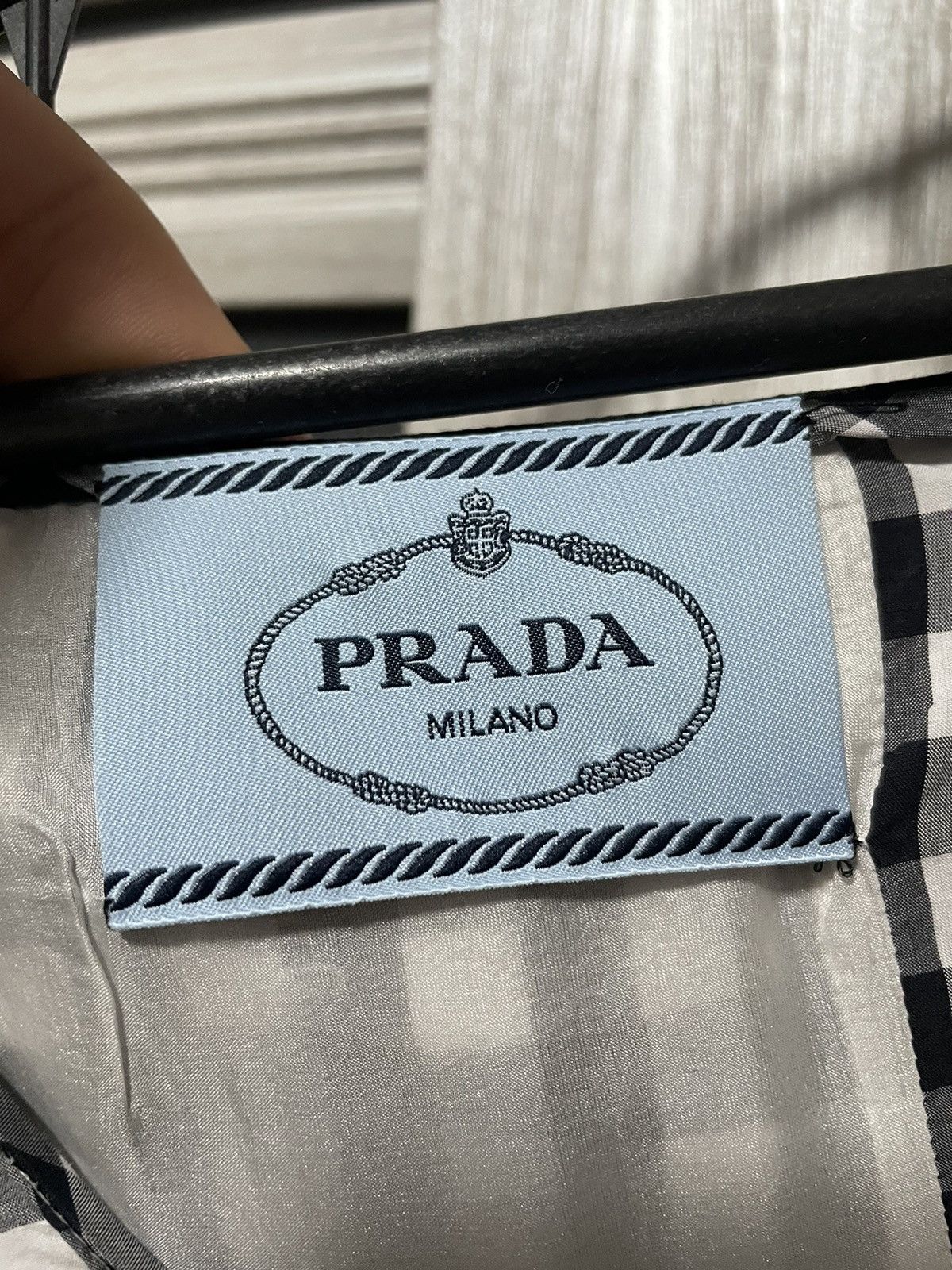 Prada Prada Pre-Fall 2013 Gingham Off-Shoulder Dress Campaign Size S / US 4 / IT 40 - 14 Thumbnail