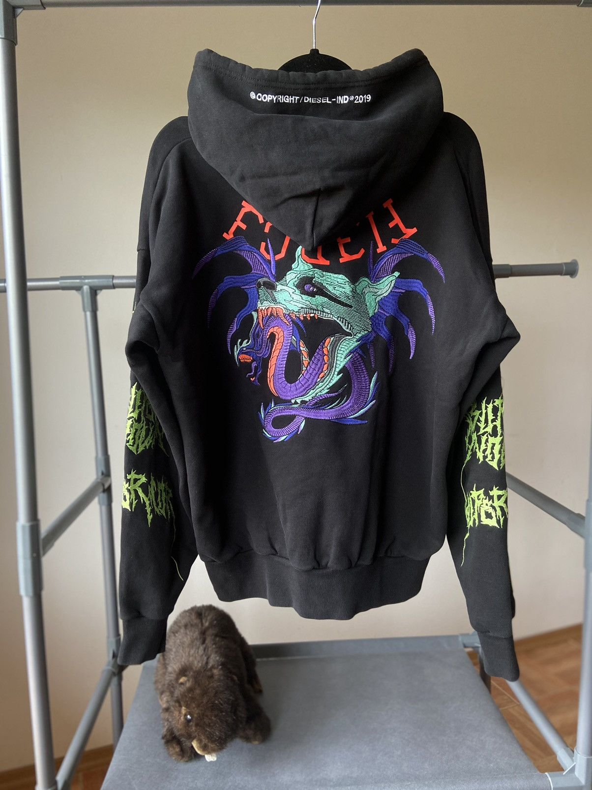 Diesel superior dragon hoodie sale