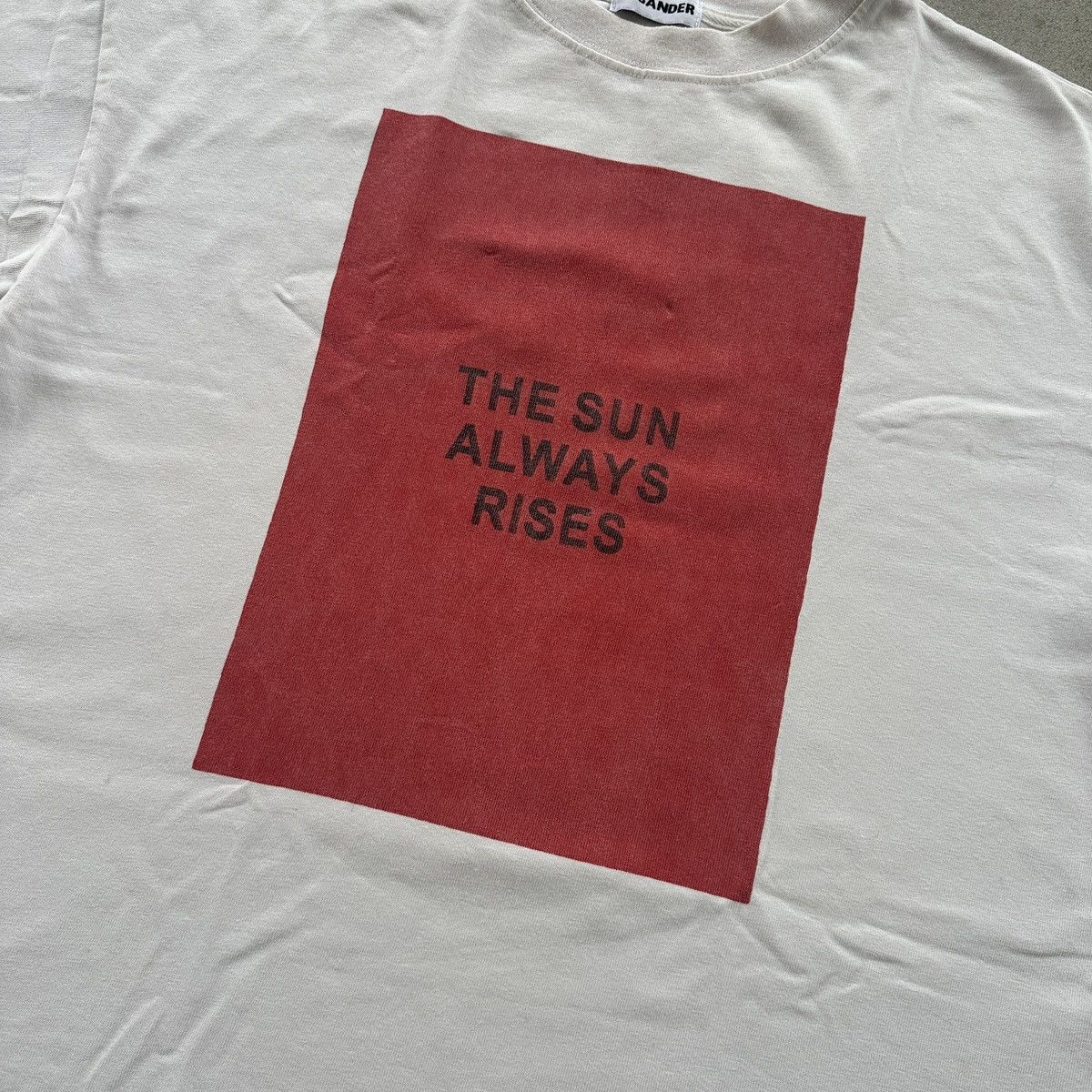 Jil Sander Jil Sander Oversized T-Shirt “The Sun Always Rise” White M Size US M / EU 48-50 / 2 - 5 Thumbnail