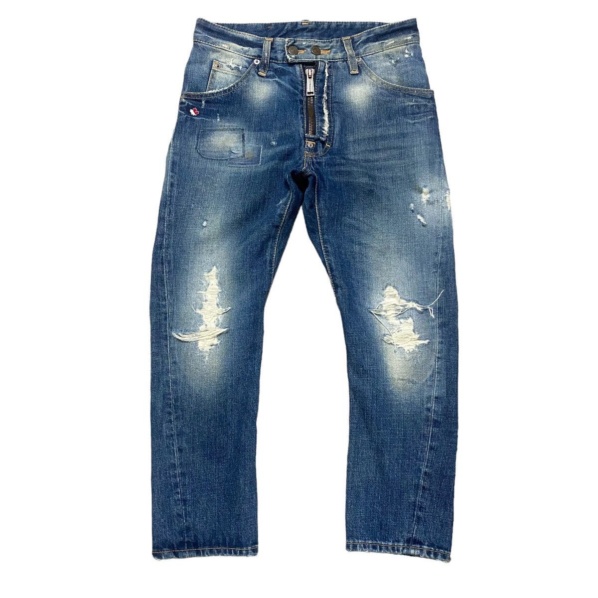 Dsquared2 Dsquared2 Distressed Denim Cropped Jeans Size 28" / US 6 / IT 42 - 1 Thumbnail
