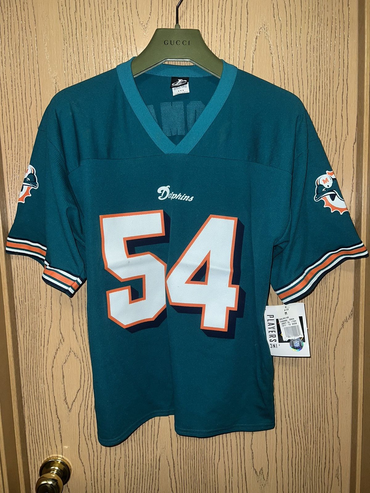 Logo Athletic × Vintage Vintage Logo Athletic Miami Dolphins Thomas Jersey #54 Sz M Size US M / EU 48-50 / 2 - 1 Thumbnail