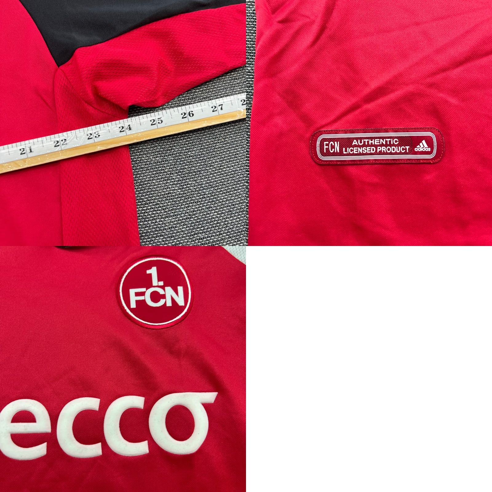 Adidas adidas FC Nurnberg 2001 2002 Home Football Jersey Shirt Large L Multicolor Soccer Mens T-Shirt Jersey Quick Dry Moisture Wicking Football Sportswear Size US L / EU 52-54 / 3 - 9 Thumbnail