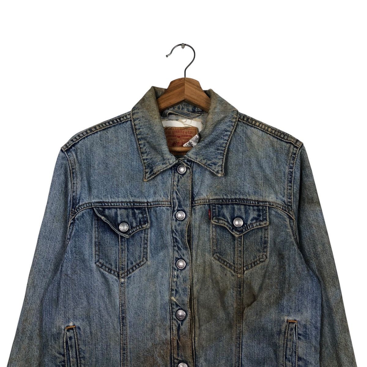 Levi's 📌Vintage Trucker Denim Jeans Rusty Design Levi's Size US L / EU 52-54 / 3 - 4 Thumbnail