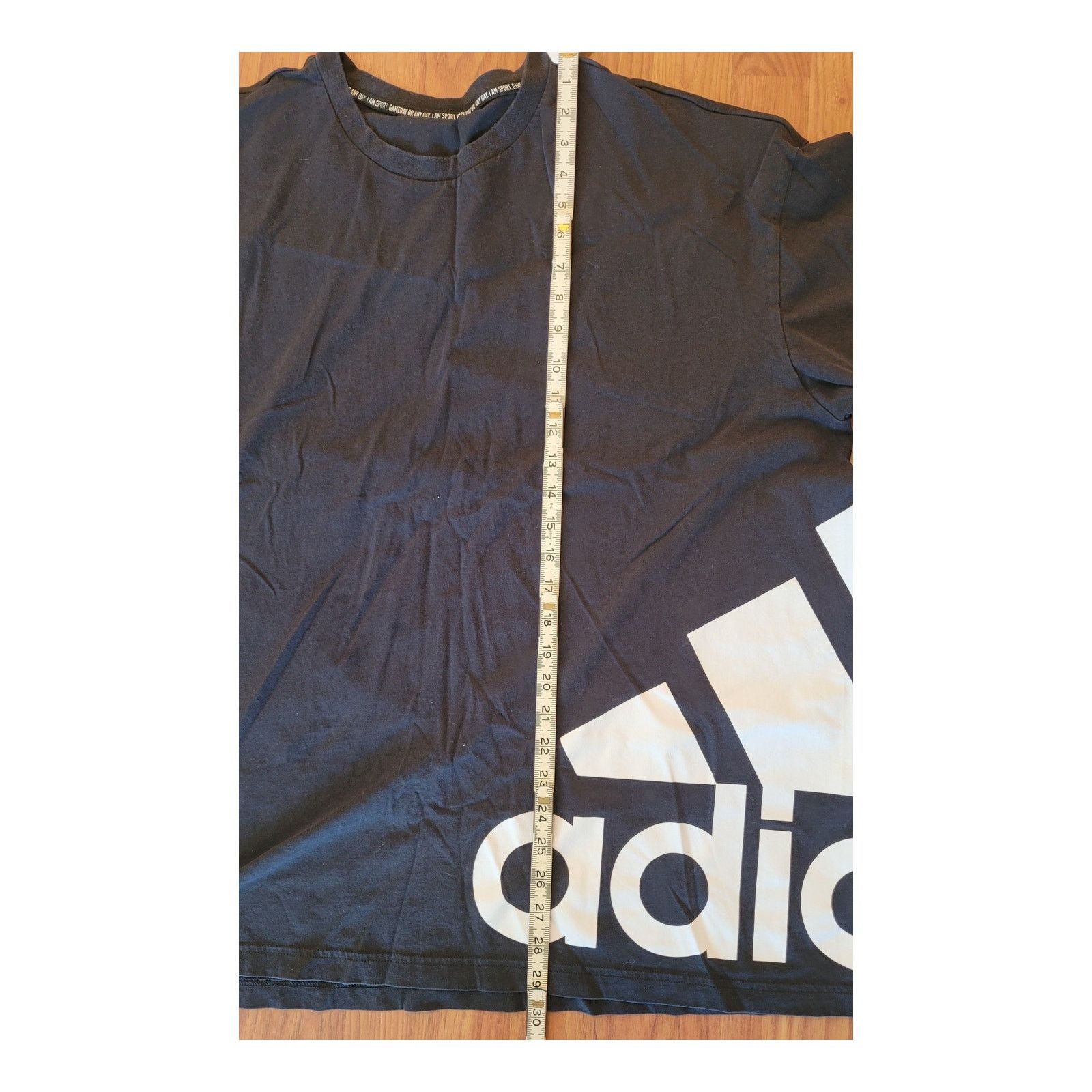 Adidas Adidas Black and White Logo T-Shirt - Size Extra Large Size US XXL / EU 58 / 5 - 4 Thumbnail