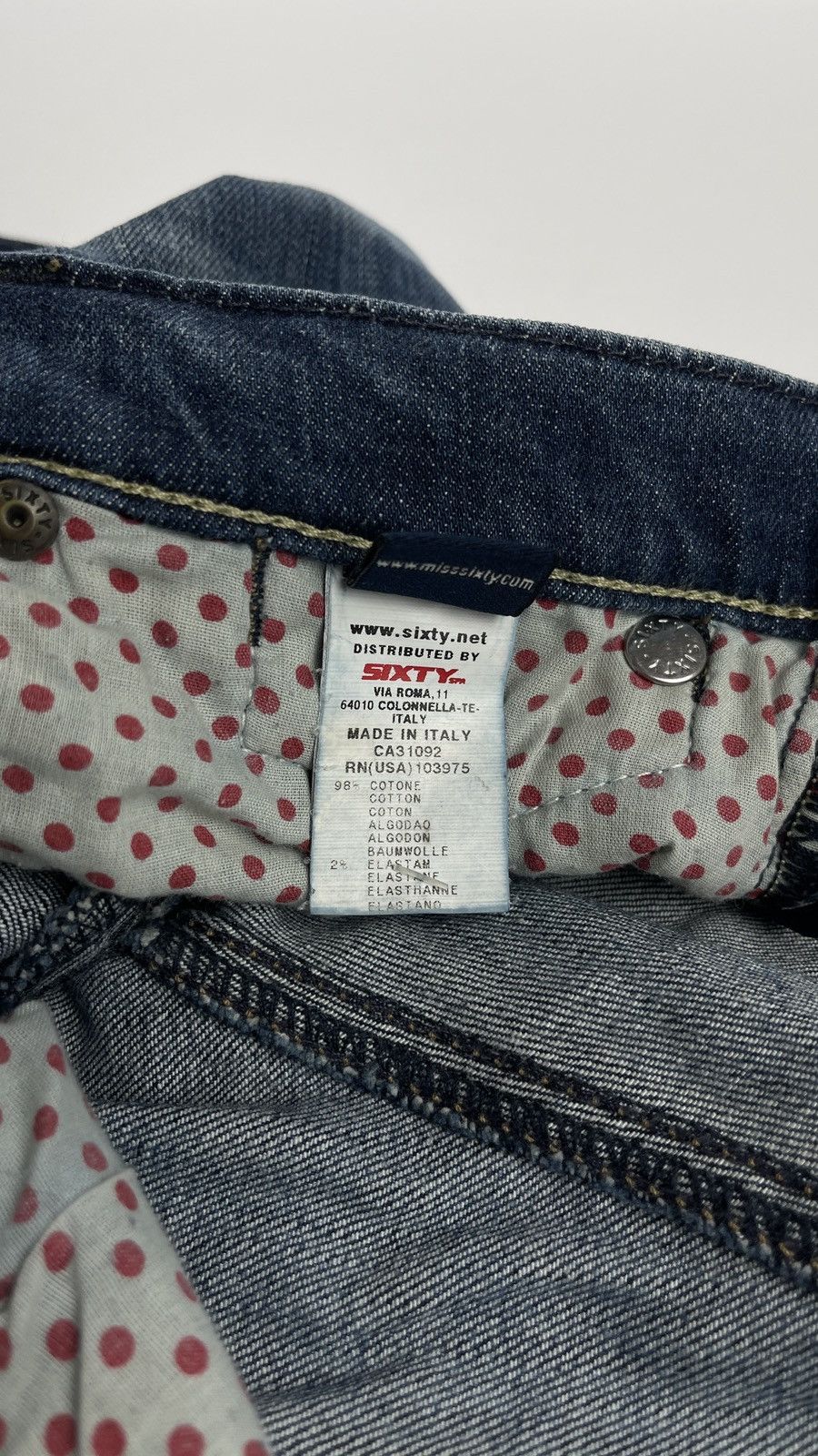 Miss Sixty × Vintage Vtg Y2K Miss Sixty Size 28x27 Low Rise Jeans Size 28" / US 6 / IT 42 - 14 Thumbnail