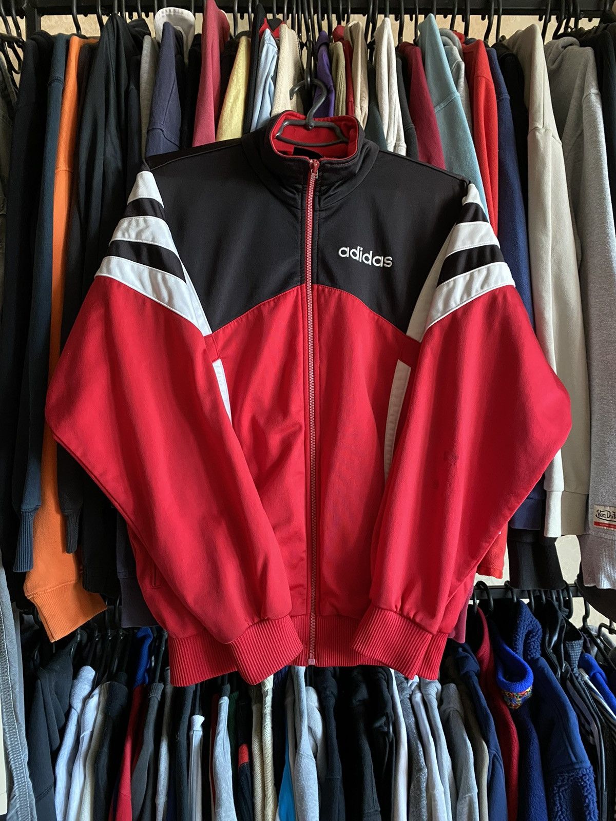 Adidas × Vintage Adidas 90s Retro Track Suit Top Full Zip