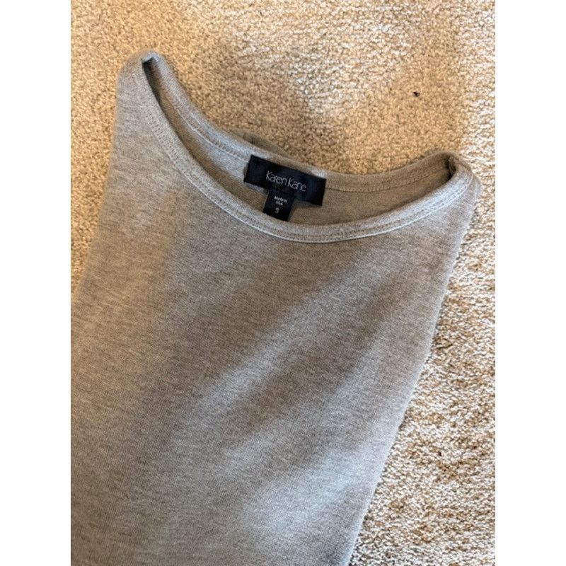 Donna Karan Karen Kane Asymmetrical Sweater in Gray, Women's Size S Size S / US 4 / IT 40 - 5 Thumbnail