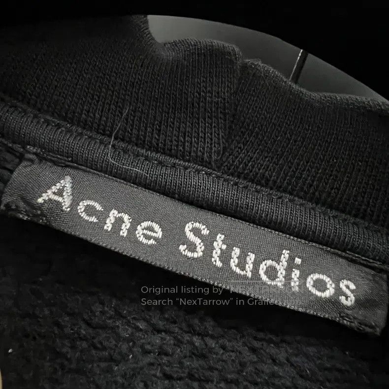 Acne Studios Acne Studios Black embroidered logo zip-up hoodie Size XS / US 0-2 / IT 36-38 - 2 Thumbnail