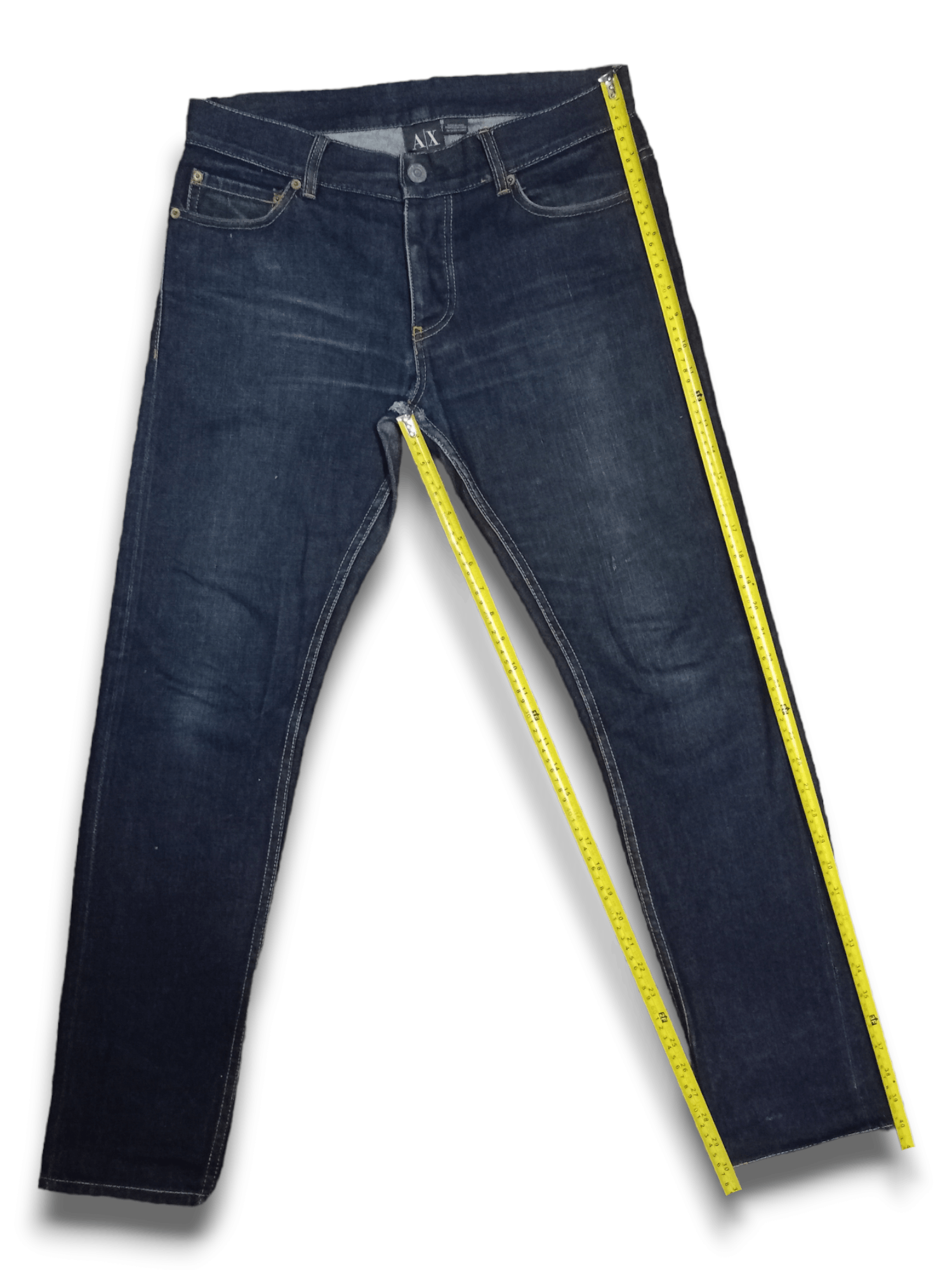 Armani Exchange Vintage Armani Selvedge Raw Denim Blu Jeans Size US 32 / EU 48 - 13 Thumbnail