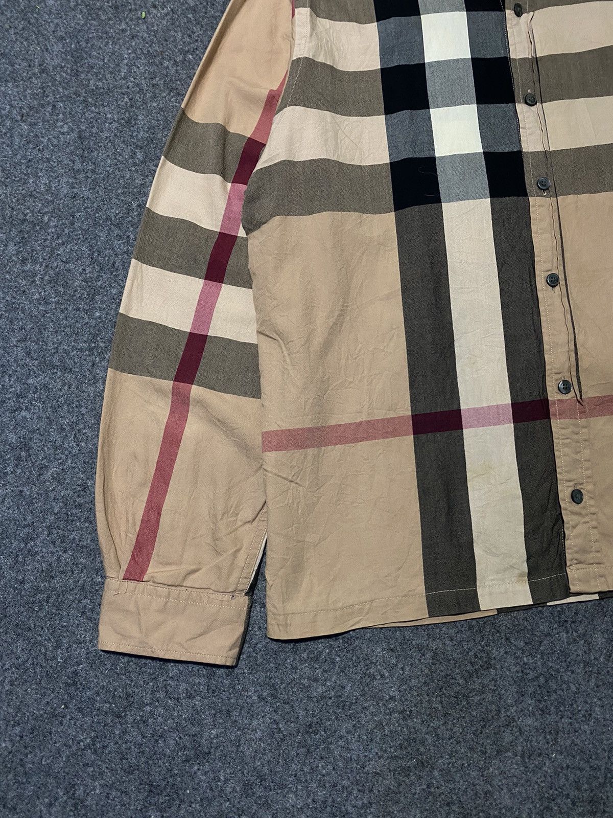 Burberry Burberry Brit Check Long Shirt 🫶 Size US XL / EU 56 / 4 - 4 Thumbnail
