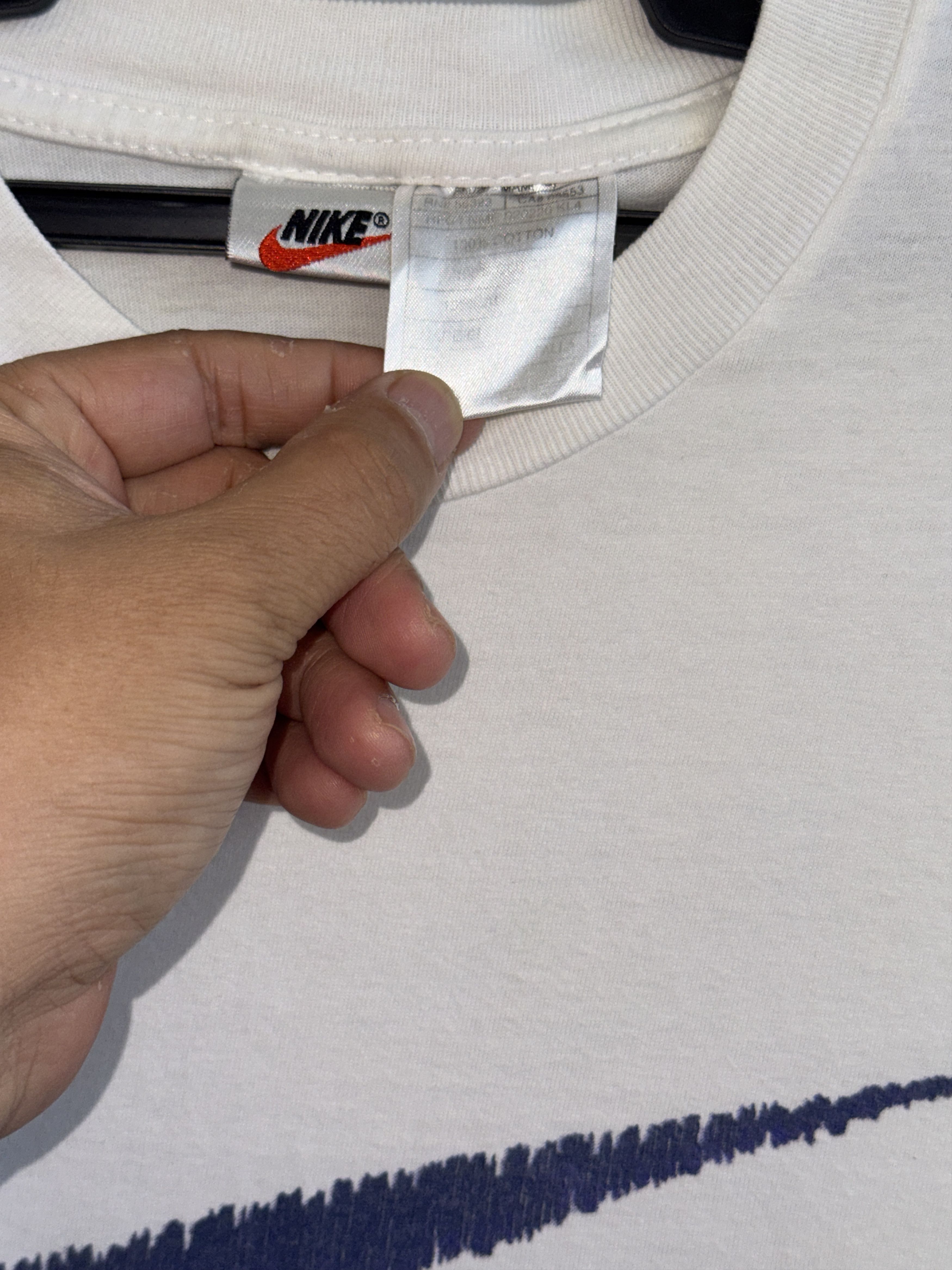 Nike Nike Big Swoosh Crayon Vintage T-Shirt Size US M / EU 48-50 / 2 - 4 Thumbnail