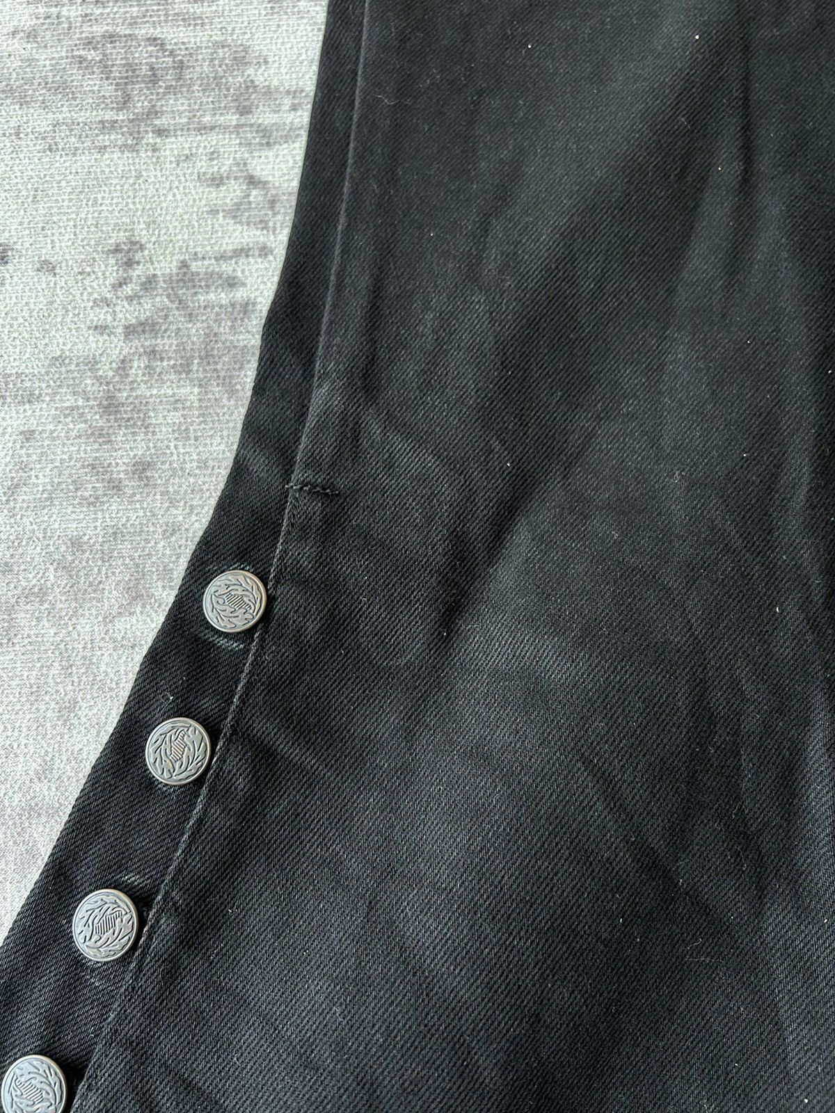 If Six Was Nine Super Flared Button Punk Jeans Size US 28 / EU 44 - 14 Thumbnail