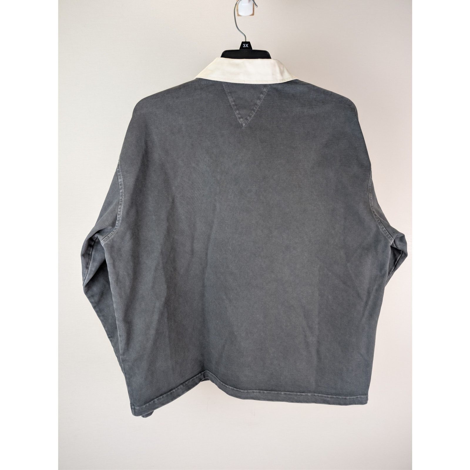 Bottega Veneta o1rshd1 Washed Out Japanese Jersey Polo Shirt in Grey XL Size US XL / EU 56 / 4 - 11 Thumbnail