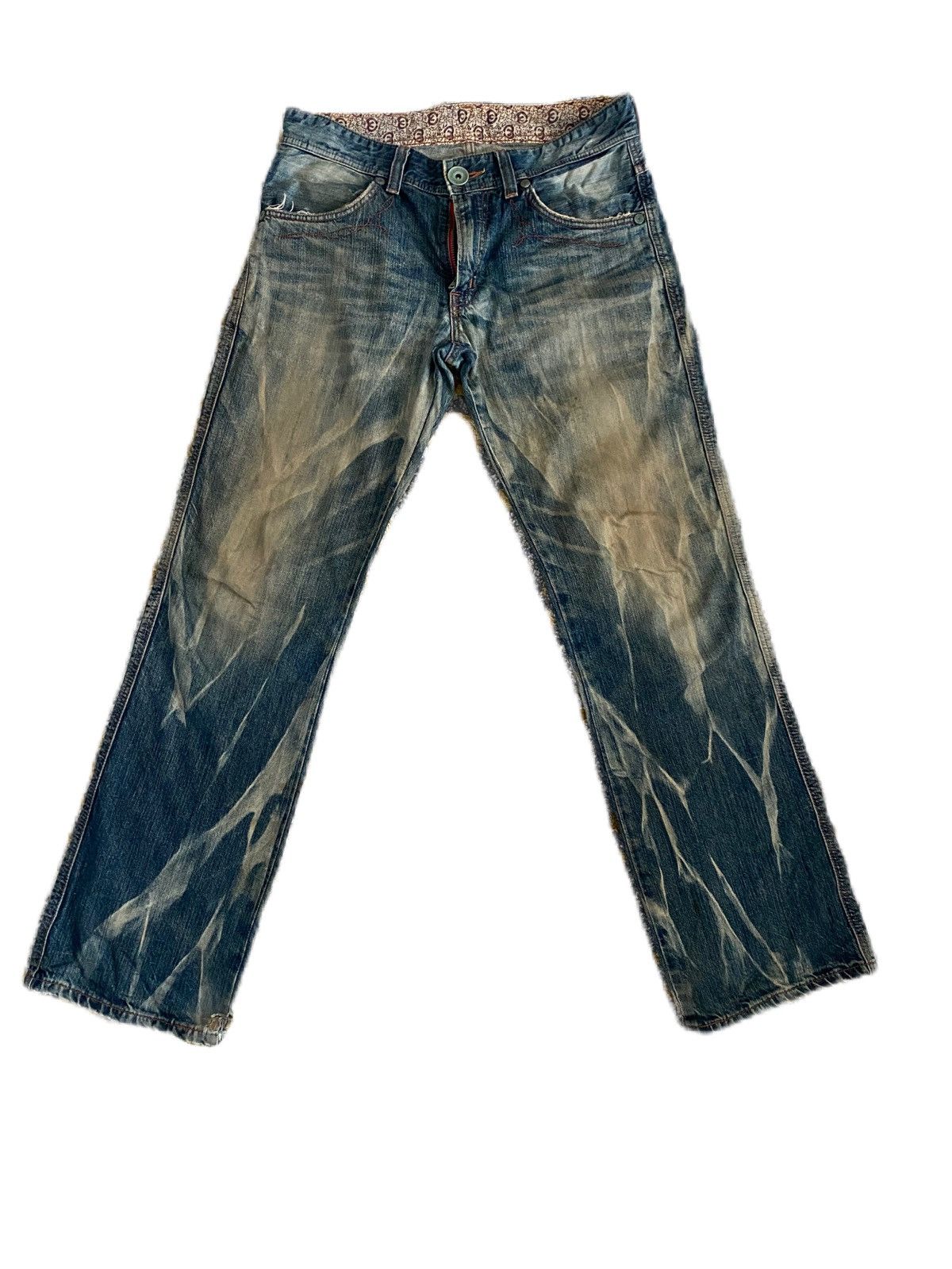 Edwin EDWIN BLUE TRIP NATURAL DISTRESS ABSTRACT DENIM RARE Size US 34 / EU 50 - 1 Thumbnail
