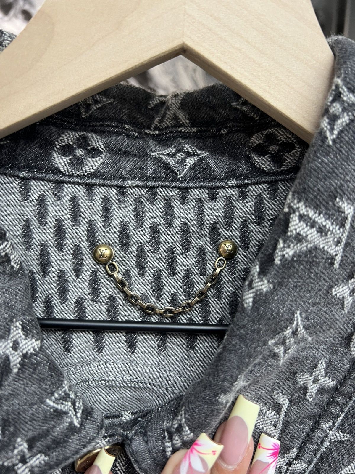 Louis Vuitton Louis Vuitton x Nigo Giant Damier Denim Jacket Size US M / EU 48-50 / 2 - 7 Thumbnail
