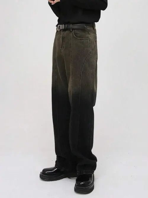 Jean Retro Vintage Gradient Loose RETRO jeans Y2K Size US 36 / EU 52 - 2 Thumbnail