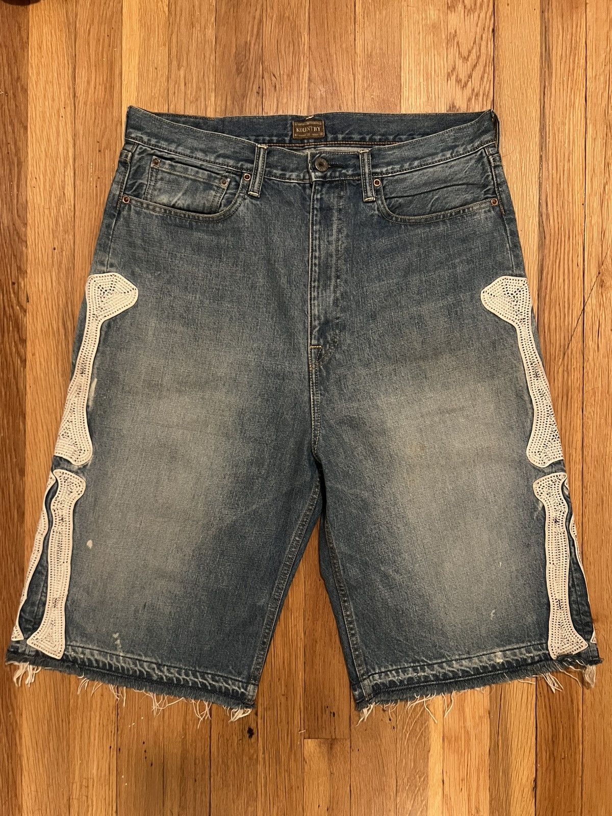 Kapital Kapital Bone Indigo Shorts Size US 36 / EU 52 - 1 Thumbnail