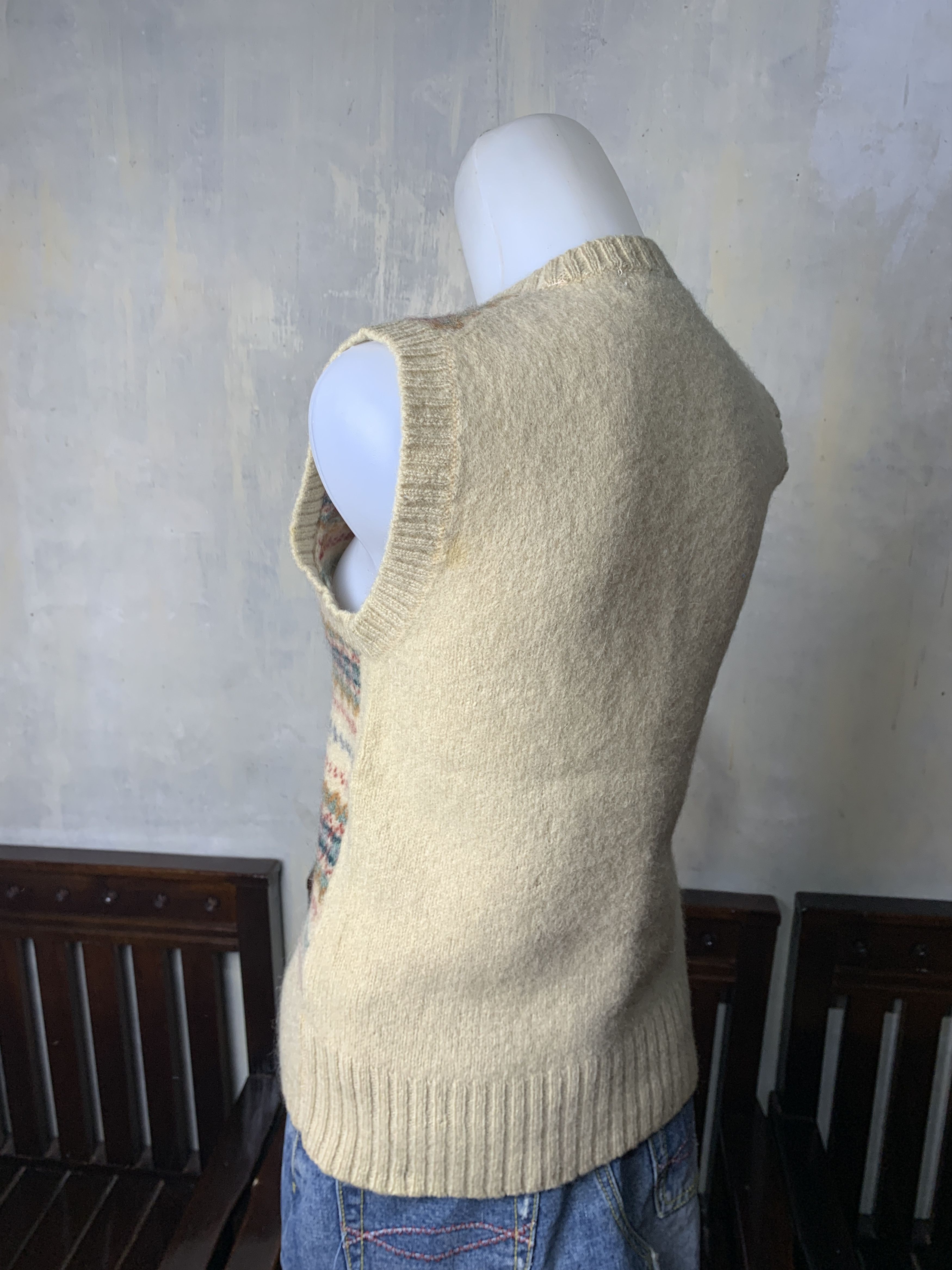 Japanese Brand 1990s Lord John Pure Wool Mohair Vest (S) Size S / US 4 / IT 40 - 3 Thumbnail