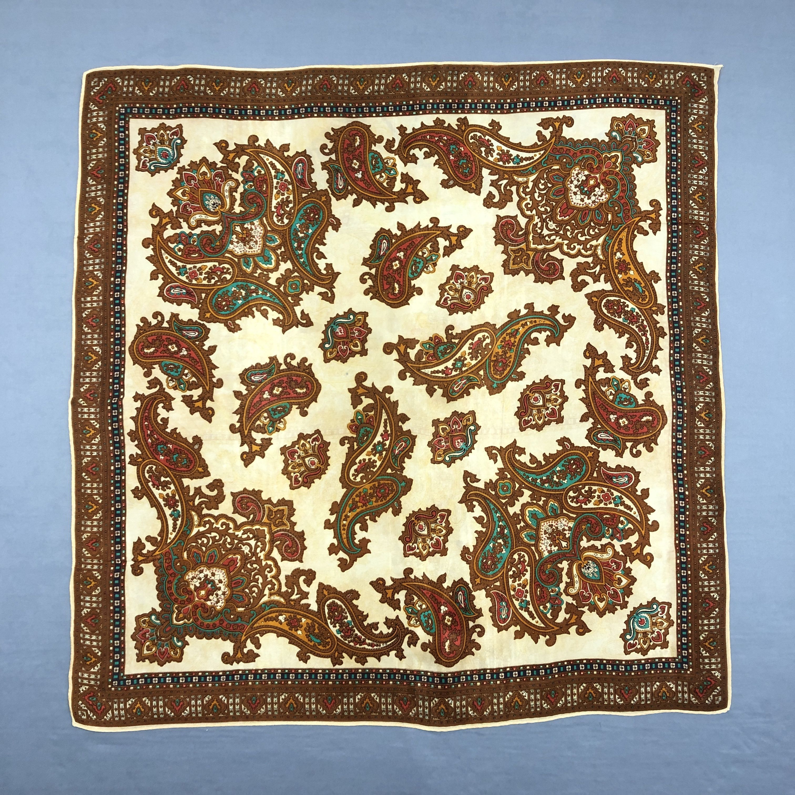 Vintage Square Scarf Twill Stole Wraps Scarves - GF60040