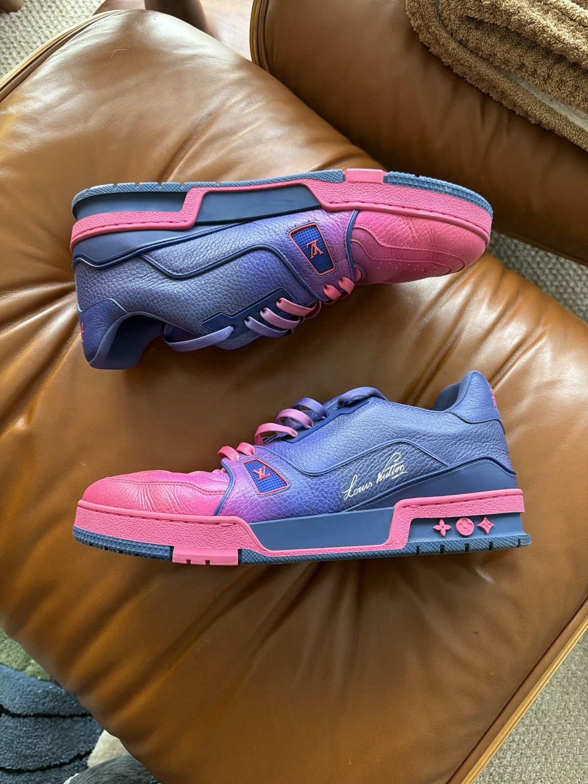 Louis Vuitton Louis Vuitton X Virgil Abloh - LV Trainer Size US 9.5 / EU 42-43 - 2 Thumbnail