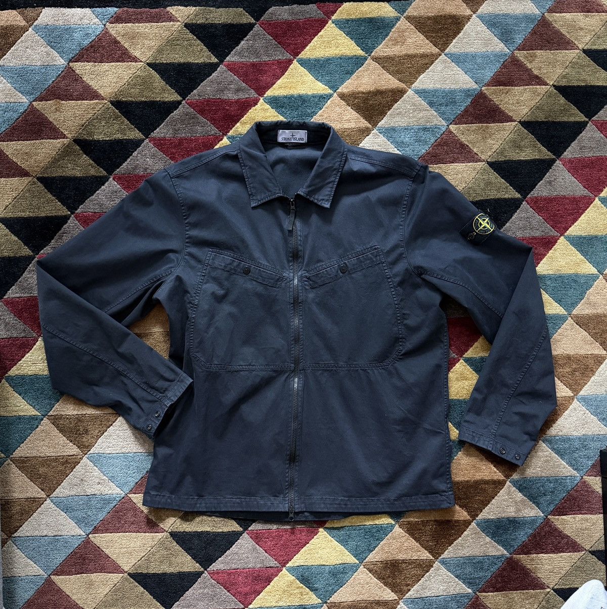 Stone Island Stone Island Black Zip Up Jacket 2024 Size US XL / EU 56 / 4 - 2 Thumbnail