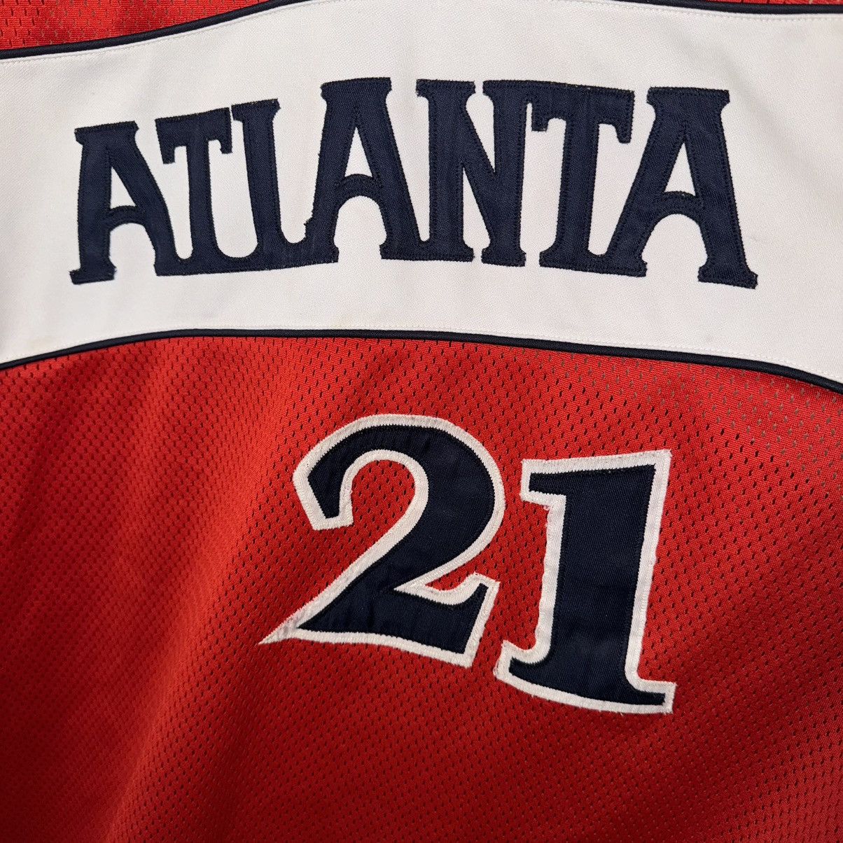 Mitchell & Ness × NBA Mitchell & Ness Hawks #21 Mesh Jersey Rare Vintage Style Size US XXL / EU 58 / 5 - 2 Thumbnail