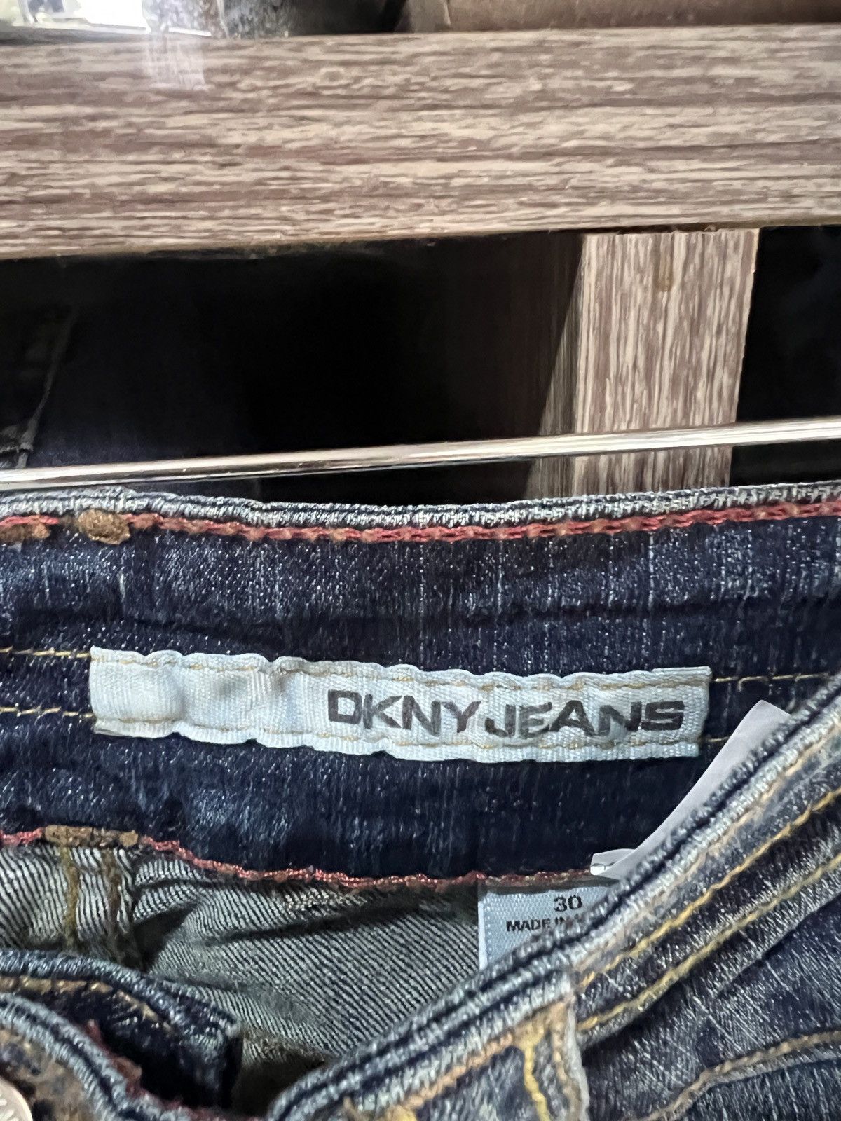 DKNY 🔥DKNY Jeans Distressed Denim Size 34" / US 12 / IT 48 - 13 Thumbnail