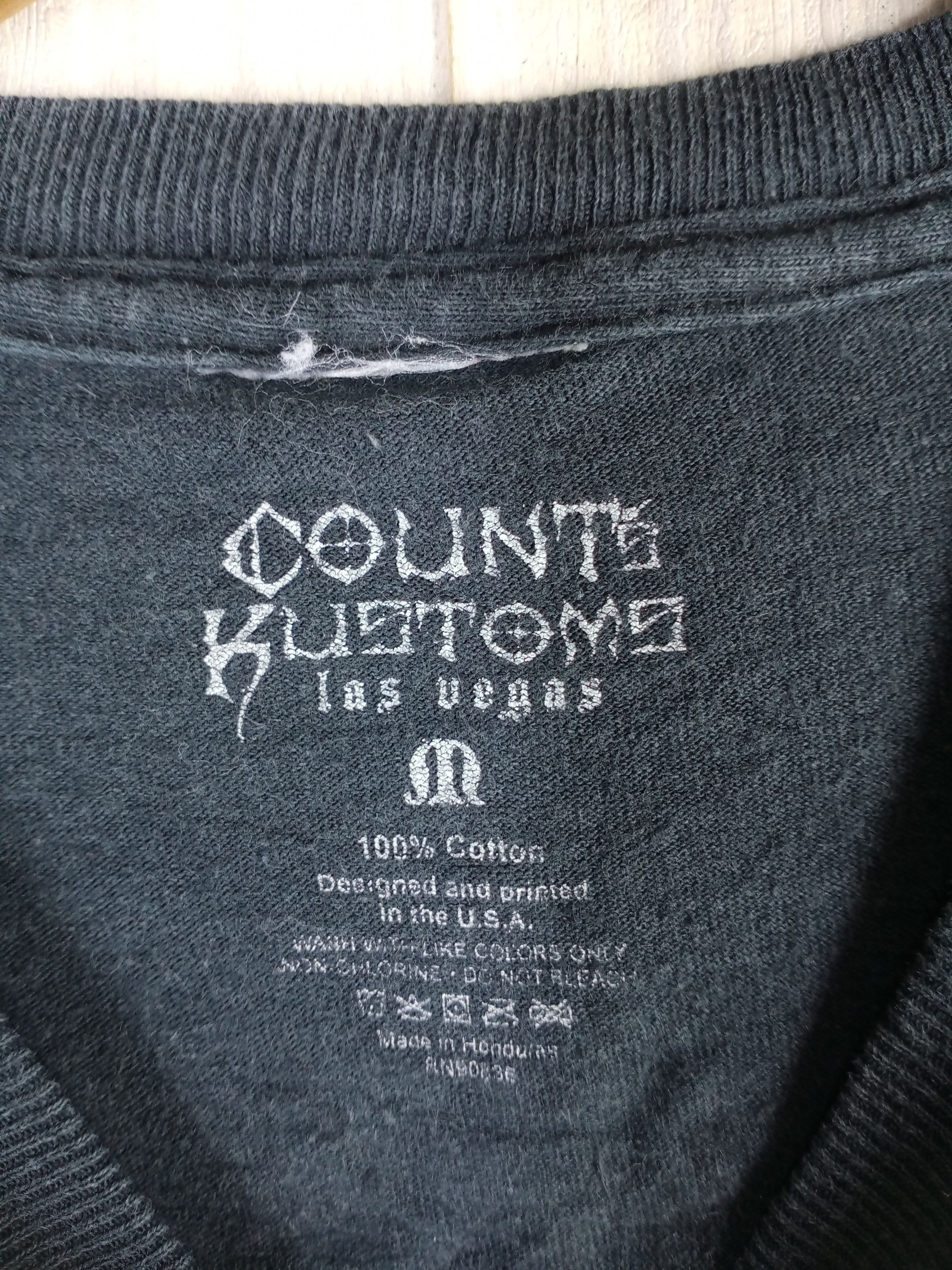 Affliction Rare Vintage County Kustoms Las Vegas Big Logo Tshirt Size US M / EU 48-50 / 2 - 5 Thumbnail