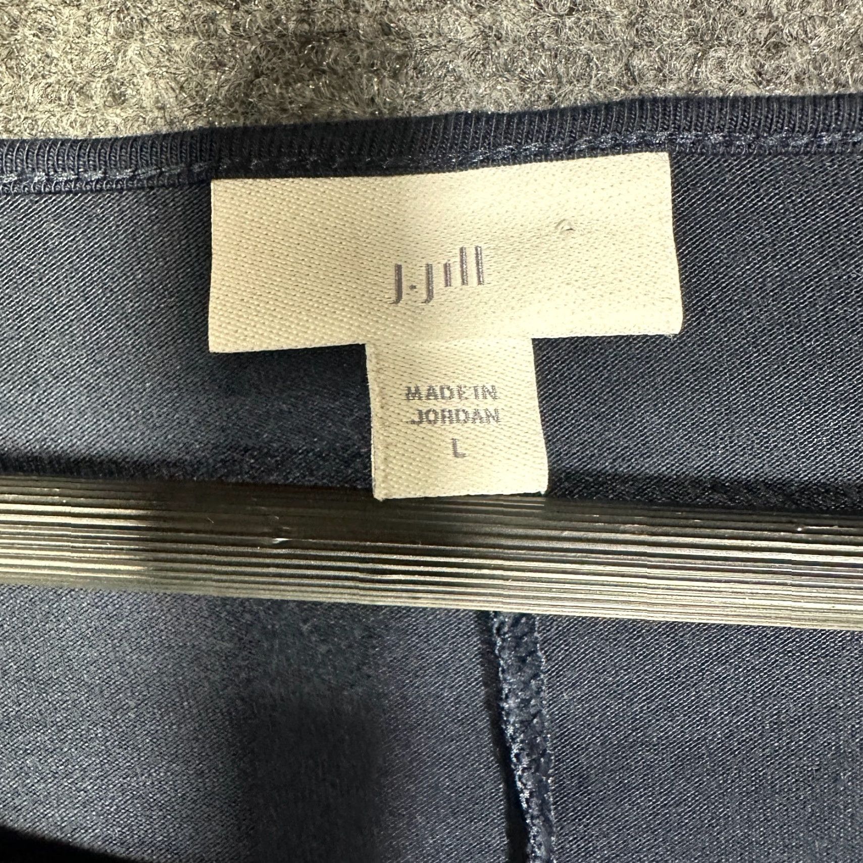 J. Jill VINTAGE J. Jill Top Womens Large Blouse Blue Long Sleeve Shirt Size L / US 10 / IT 46 - 3 Thumbnail