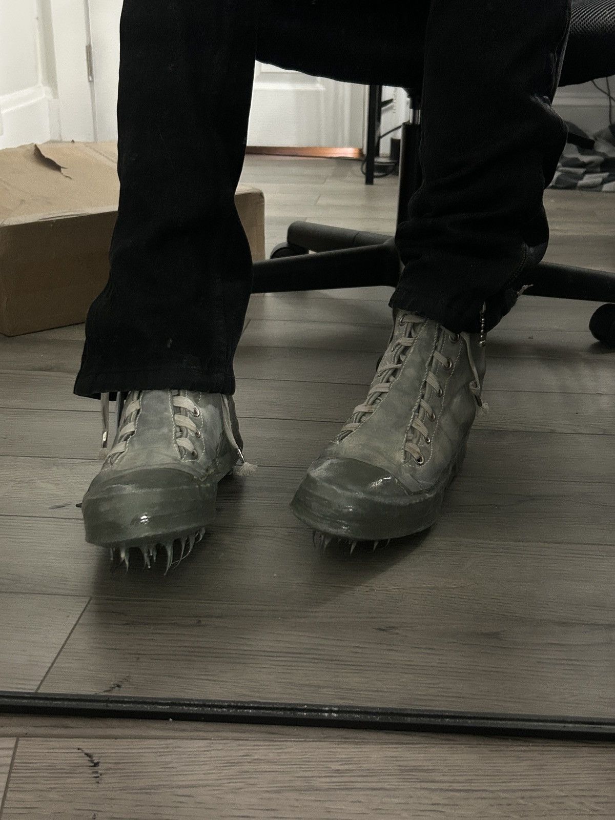 Carol Christian Poell Carol Christian Poell Rubber Drip Sneakers Size US 11.5 / EU 44-45 - 6 Thumbnail