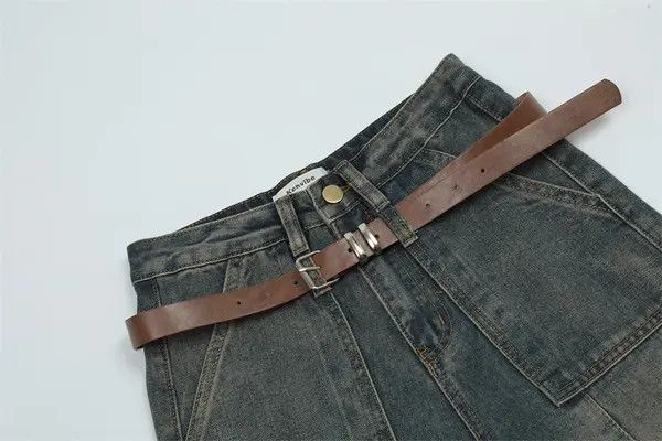 VIBE American retro distressed washed wide-leg jeans Size US 32 / EU 48 - 3 Thumbnail