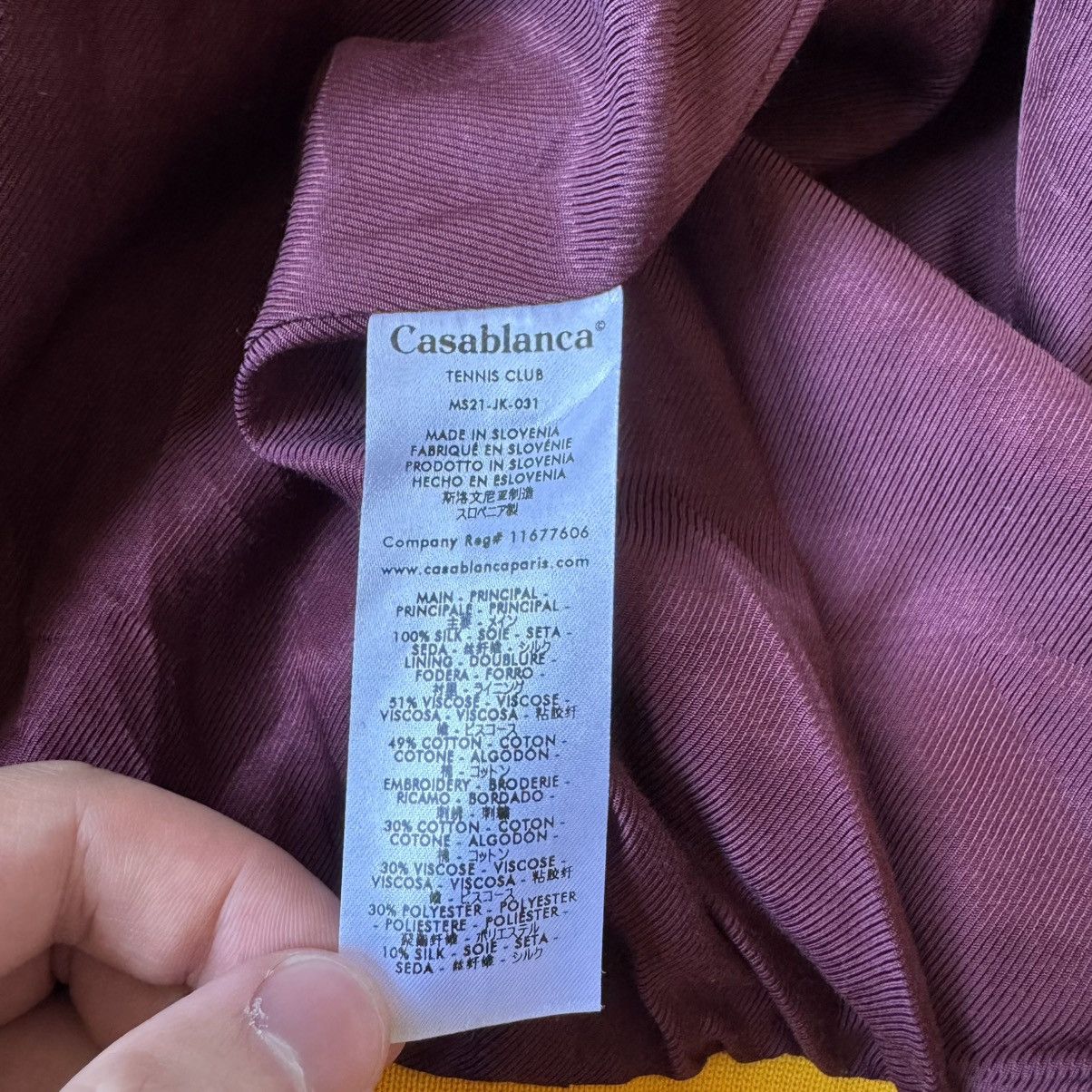 Casablanca Casablanca - Morocco Silk Embroidered Bomber Jacket - Red Size XS / US 0-2 / IT 36-38 - 8 Thumbnail