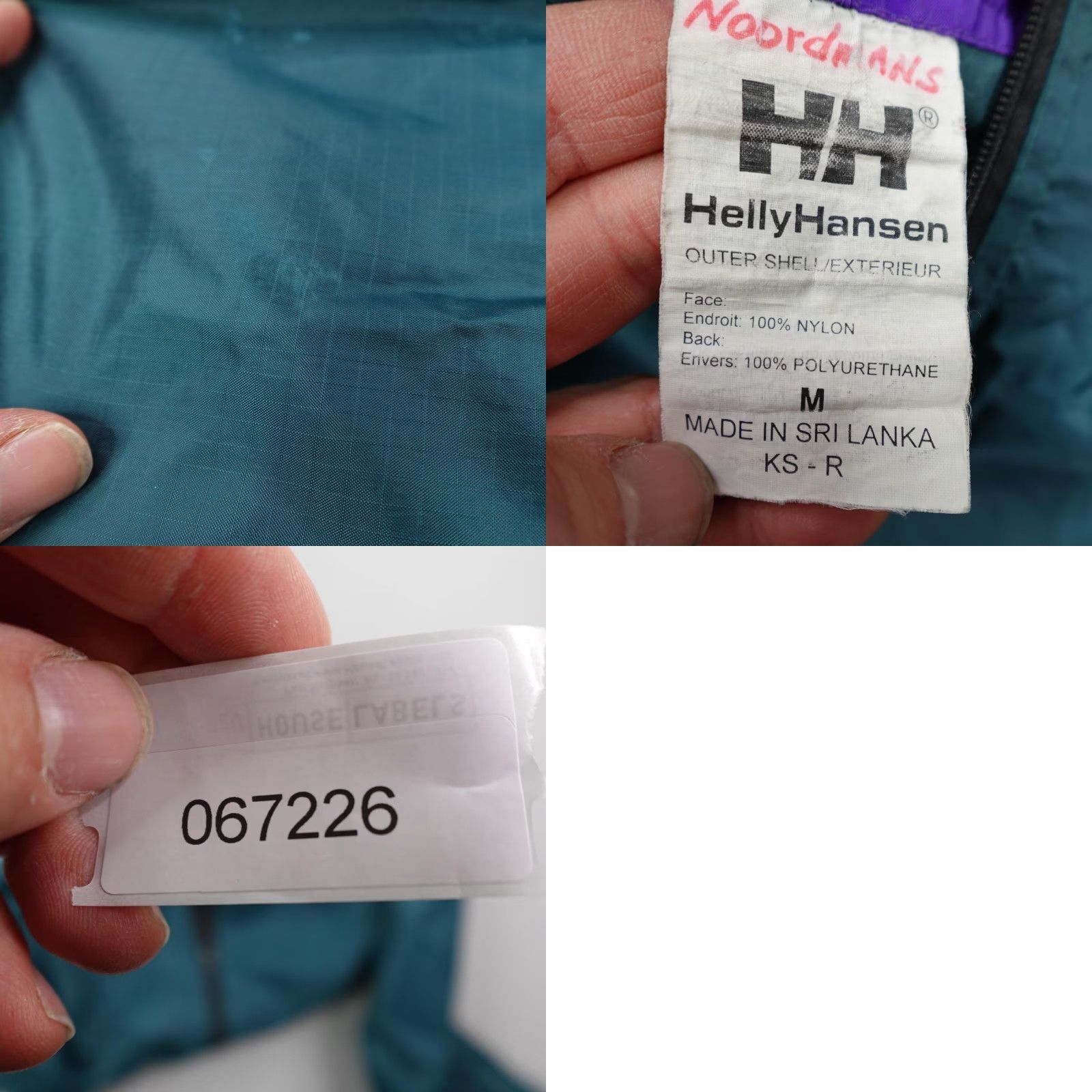 Helly Hansen VINTAGE Helly Hansen Jacket Men XS Blue Rain Coat Windbreaker Ripstop Zip Up 90s Jerky? Size US M / EU 48-50 / 2 - 8 Thumbnail