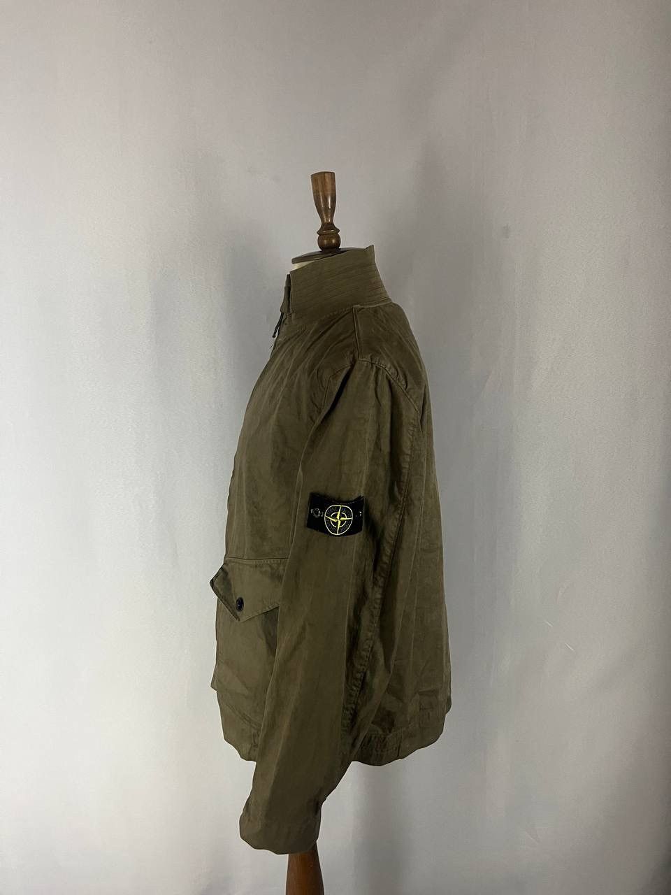 Stone Island Stone Island Vintage Garment Dyed Lino Jacket Khaki Size US XL / EU 56 / 4 - 6 Thumbnail