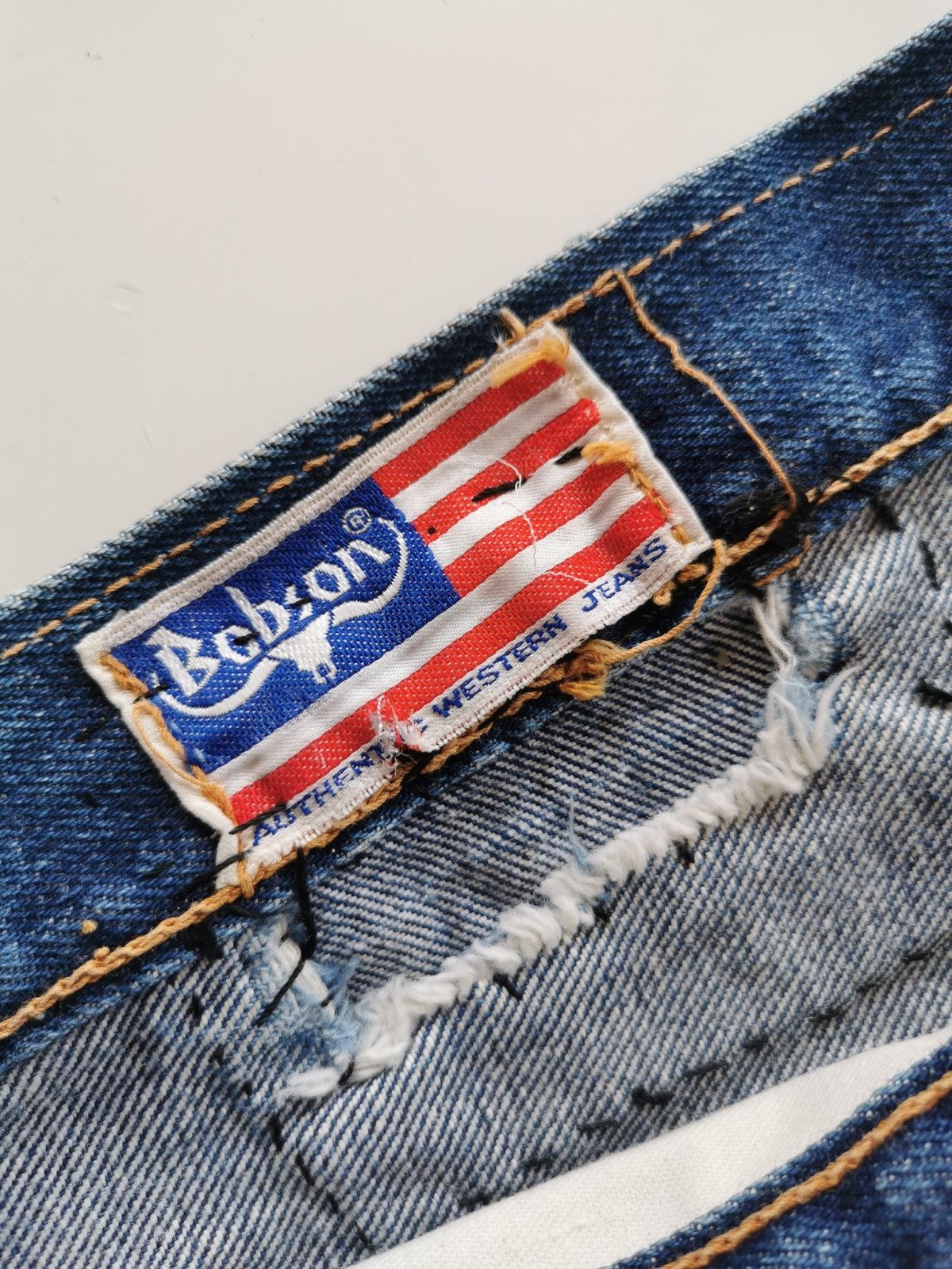Vintage Vintage Bobson Selvedge Flare Jeans Size US 36 / EU 52 - 7 Thumbnail