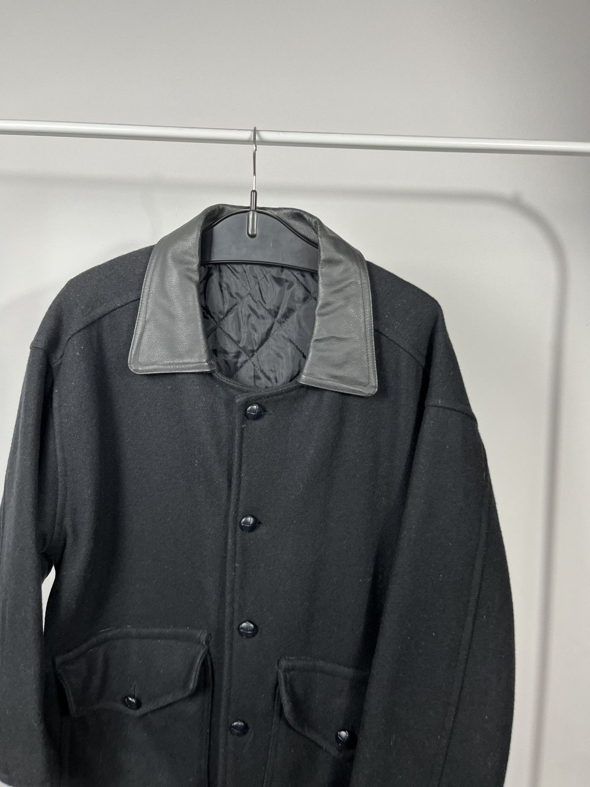 Other Vintage Wool Military Jacket Leather Collar Made in England Size US M / EU 48-50 / 2 - 3 Thumbnail
