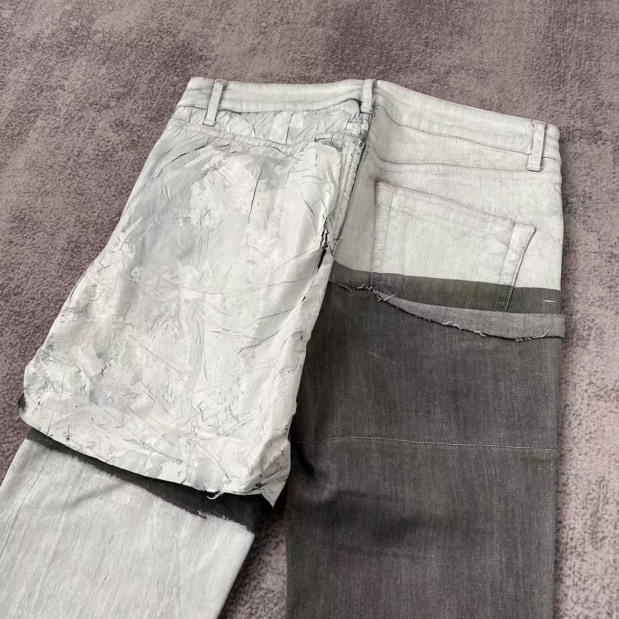 Rick Owens Rick Owens White Waxed Tyrone Cut Denim Jeans "SAMPLE" 20SS Size US 31 - 4 Thumbnail