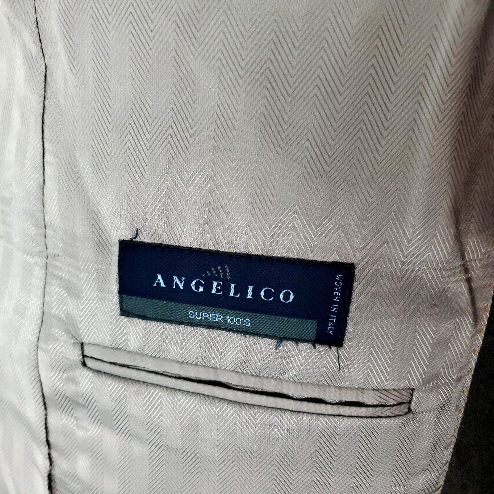 Joseph Abboud Joseph Abboud Angelico Super 100s Wool 2 Button Blazer 42R G Size 42R - 8 Thumbnail