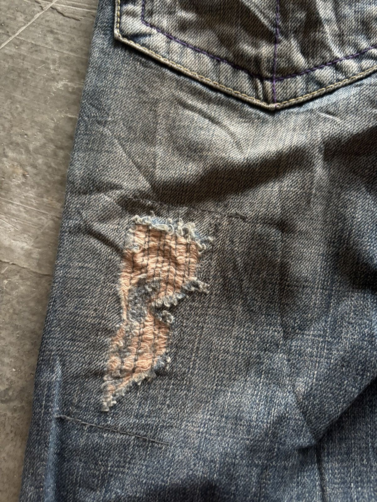 If Six Was Nine VANQUISH flare distressed patchwork rusty mudmax japanese Size US 29 - 19 Thumbnail
