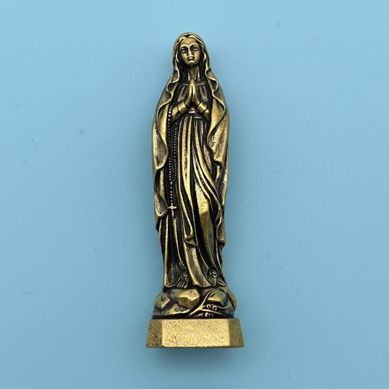 The Unbranded Brand Brass Statue of Virgin Mary Figurine Size ONE SIZE - 1 Thumbnail