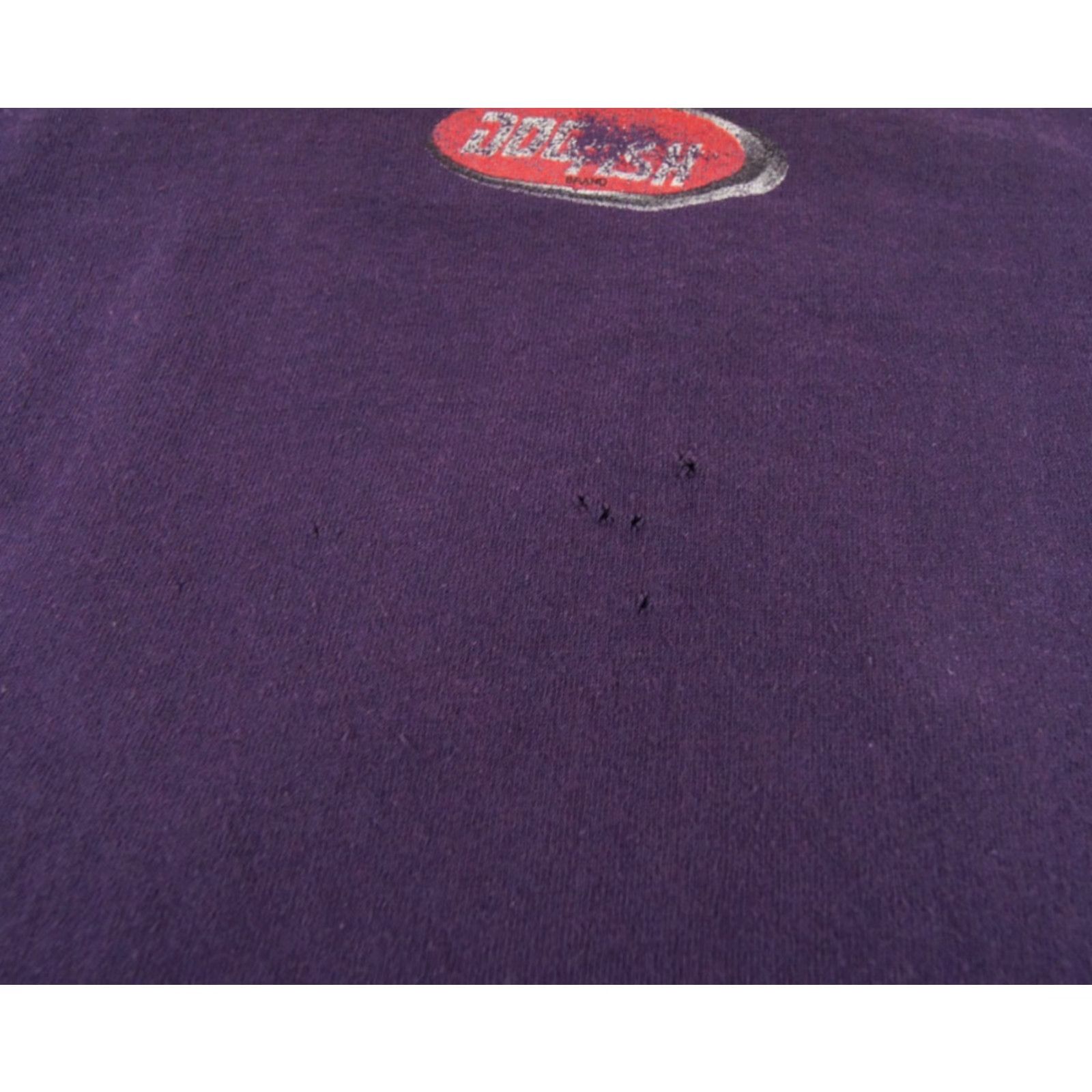 J Brand VINTAGE Dog Fish Men's T-Shirt Large Purple 90s Logo Graphic Short Sleeve Knit Cotton All Seasons Size US L / EU 52-54 / 3 - 7 Thumbnail